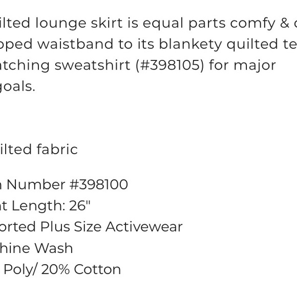 NWT Lane Bryant LIVI quilted lounge skirt sports 22/24 athletic active plus size - Picture 2 of 8